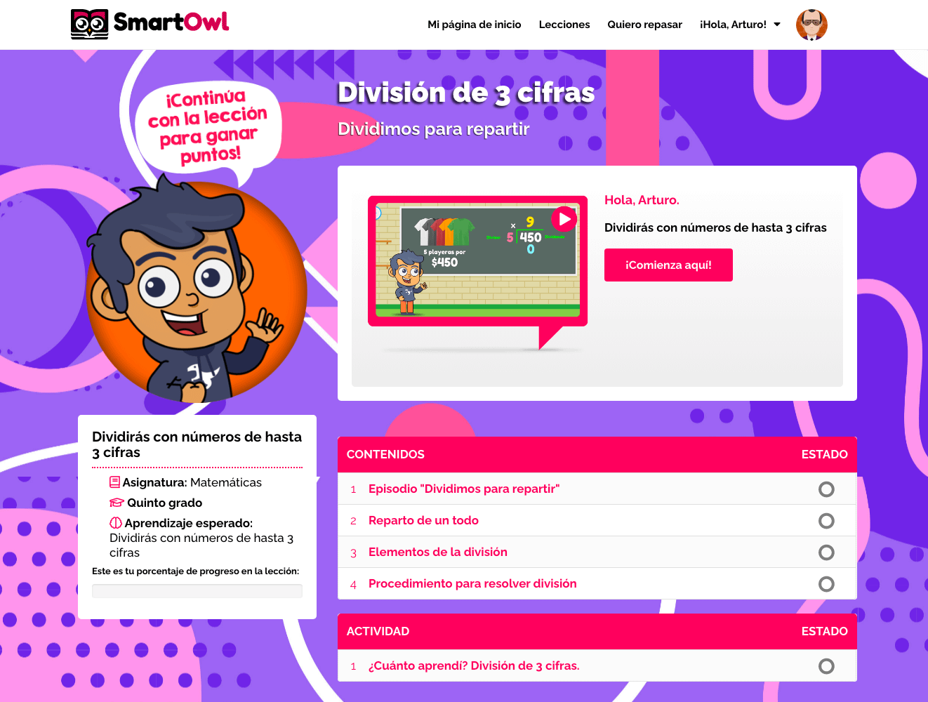 Smartowl Proyecto - Lección